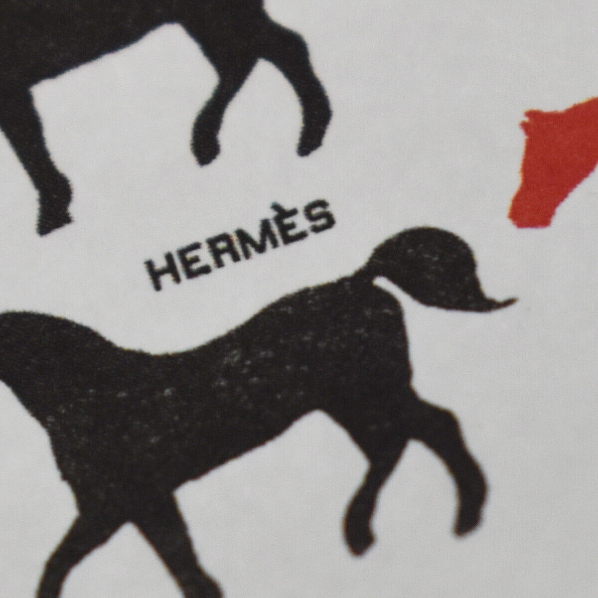 Auth HERMES LES GRANDES FEUILLES D'HERMES Horse Wallpaper Wrapping 06MC457 ⑥