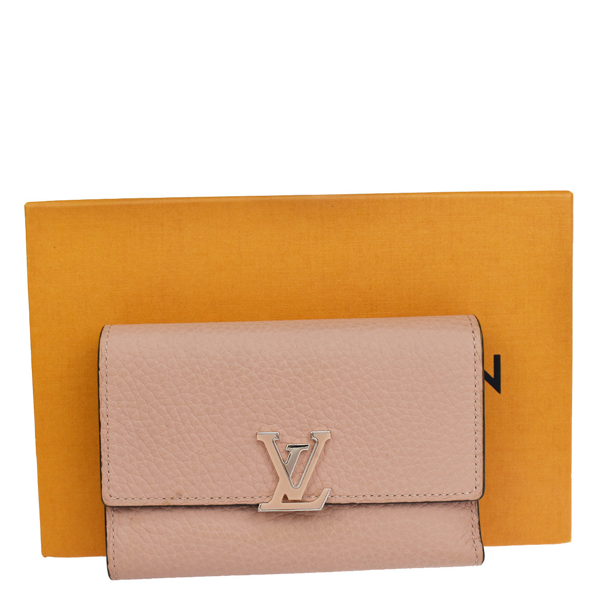 LOUIS VUITTON Portefeuille Capucines Compact Wallet Leather Pink M62156 80YB767