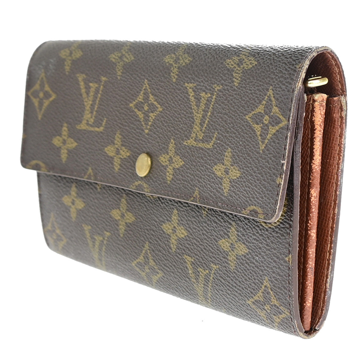 LOUIS VUITTON Porte Monnaie Credit Bifold Wallet Monogram Leather M61725 02KA232