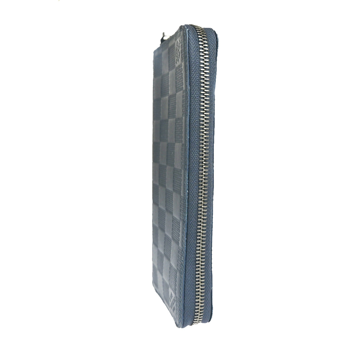 LOUIS VUITTON Zippy wallet Vertical Damier Infini Leather Blue N63549 81YC905