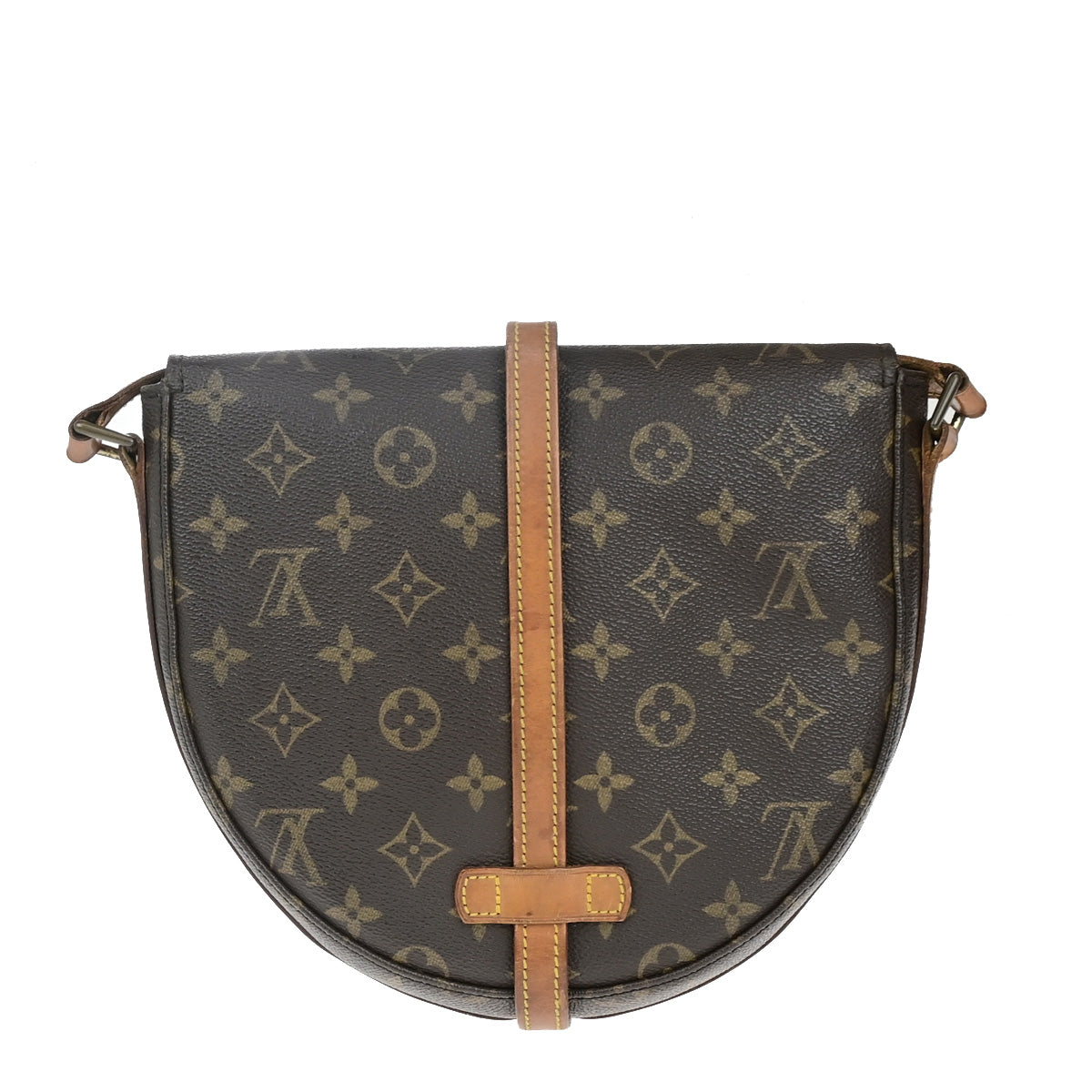 LOUIS VUITTONI Chantilly MM Shoulder Bag Monogram Leather Brown M51233 64YG483