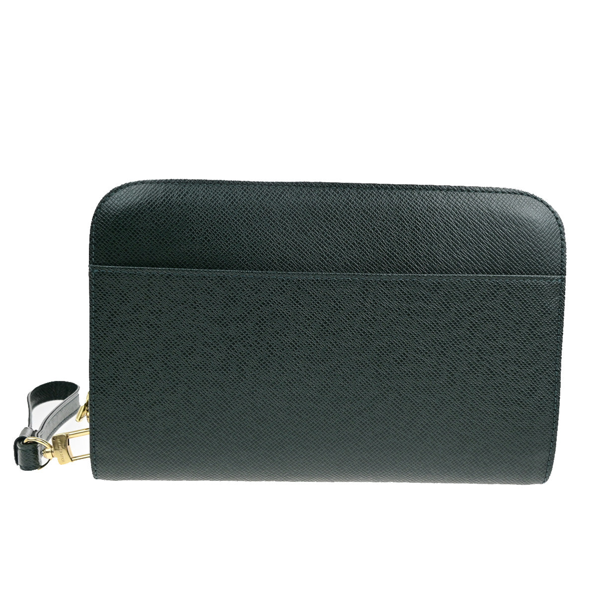 LOUIS VUITTON LV Logo Baikal Clutch Hand Bag Taiga Leather Epicea M30184 66SJ165