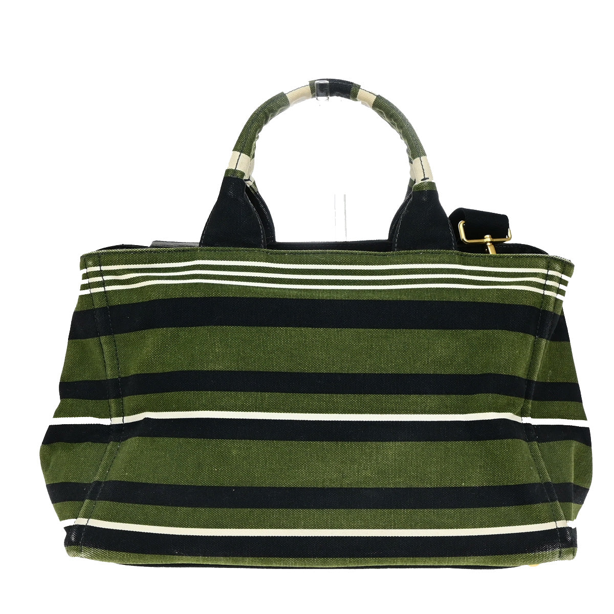 PRADA Logo Canapa Stampata 2Way Shoulder Hand Bag Canvas Leather GN GHW 81YH012