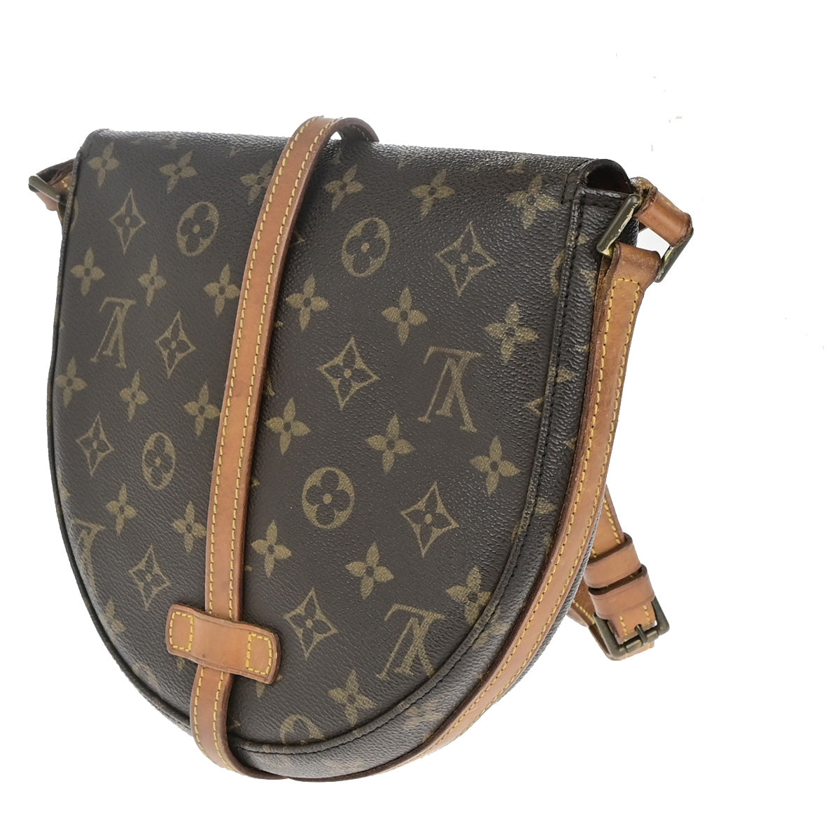 LOUIS VUITTONI Chantilly MM Shoulder Bag Monogram Leather Brown M51233 64YG483