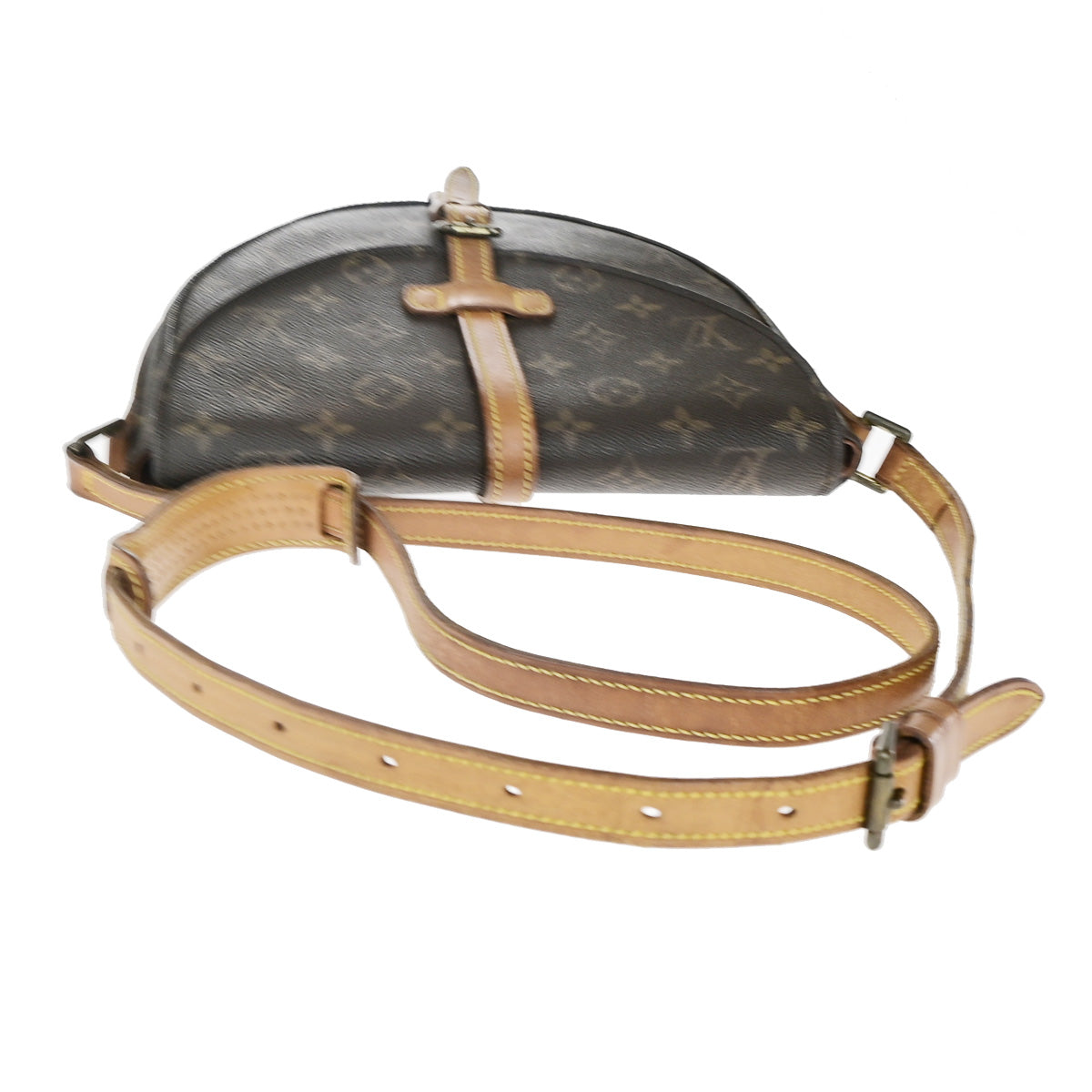 LOUIS VUITTONI Chantilly MM Shoulder Bag Monogram Leather Brown M51233 64YG483