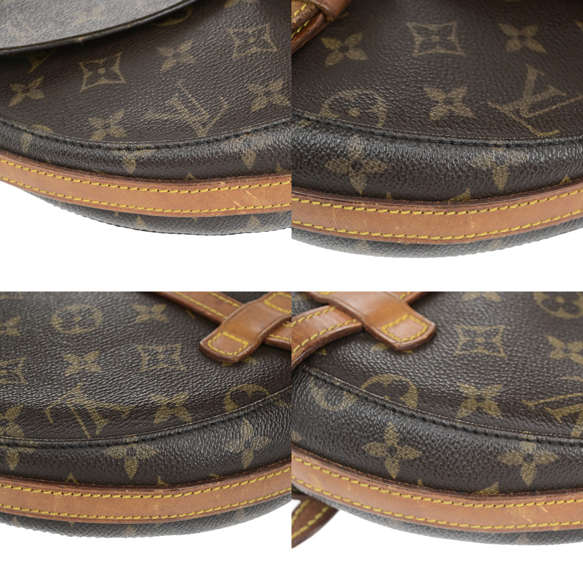 LOUIS VUITTONI Chantilly MM Shoulder Bag Monogram Leather Brown M51233 64YG483