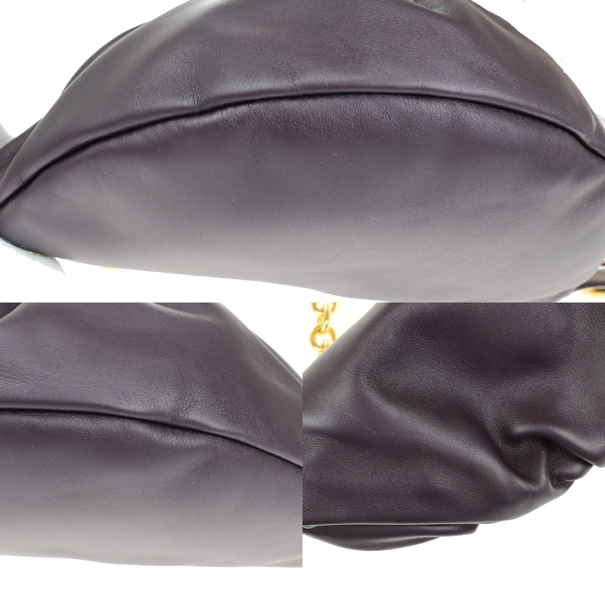 BOTTEGA VENETA Logo The Chain Pouch Body Shoulder Bag Leather BX GHW 609RK530