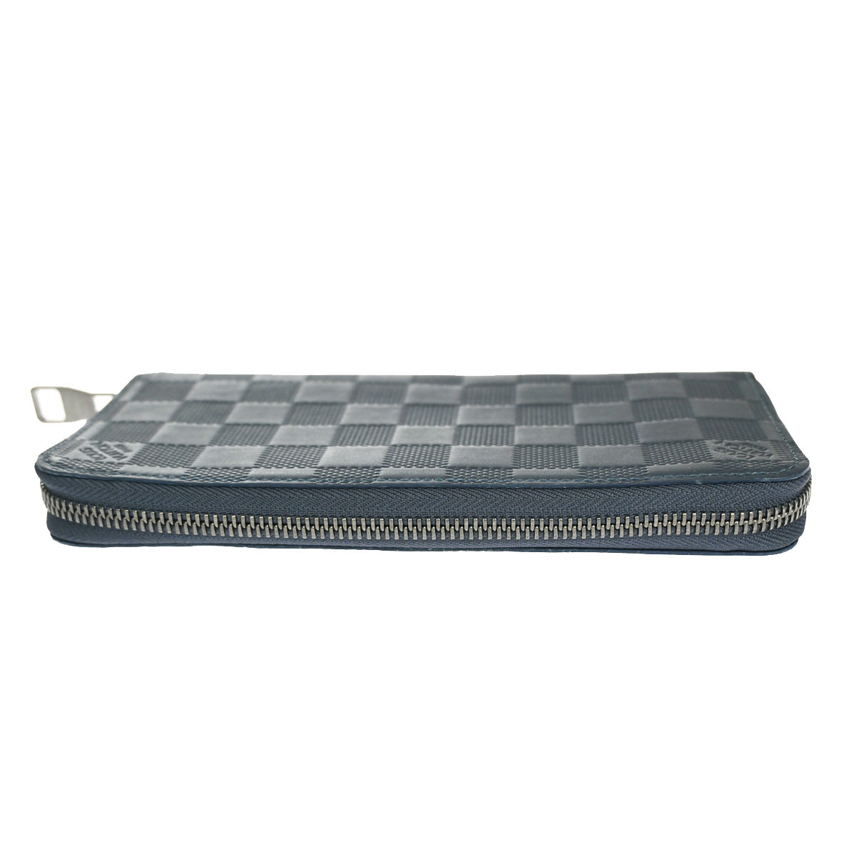 LOUIS VUITTON Zippy wallet Vertical Damier Infini Leather Blue N63549 81YC905