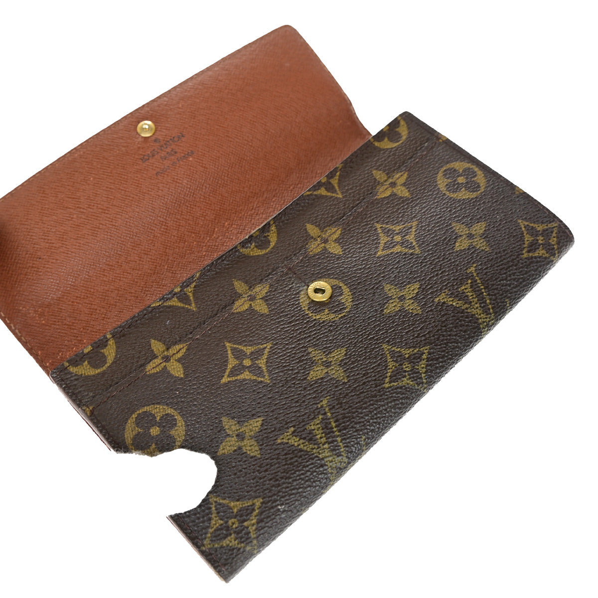 LOUIS VUITTON Porte Monnaie Credit Bifold Wallet Monogram Leather M61725 02KA232