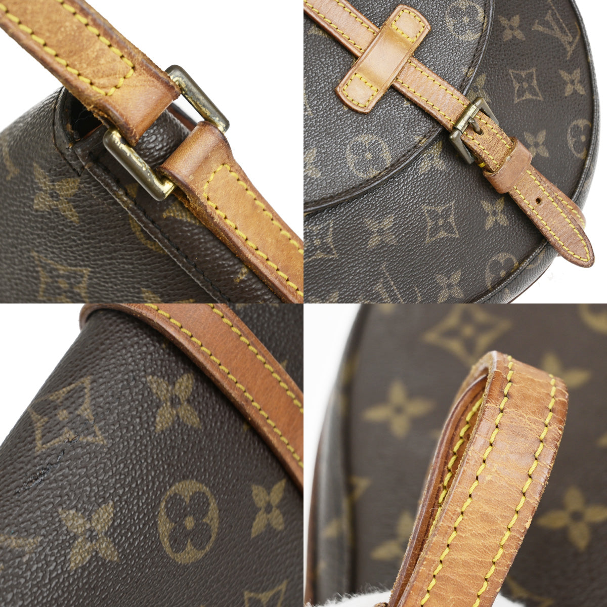 LOUIS VUITTONI Chantilly MM Shoulder Bag Monogram Leather Brown M51233 64YG483