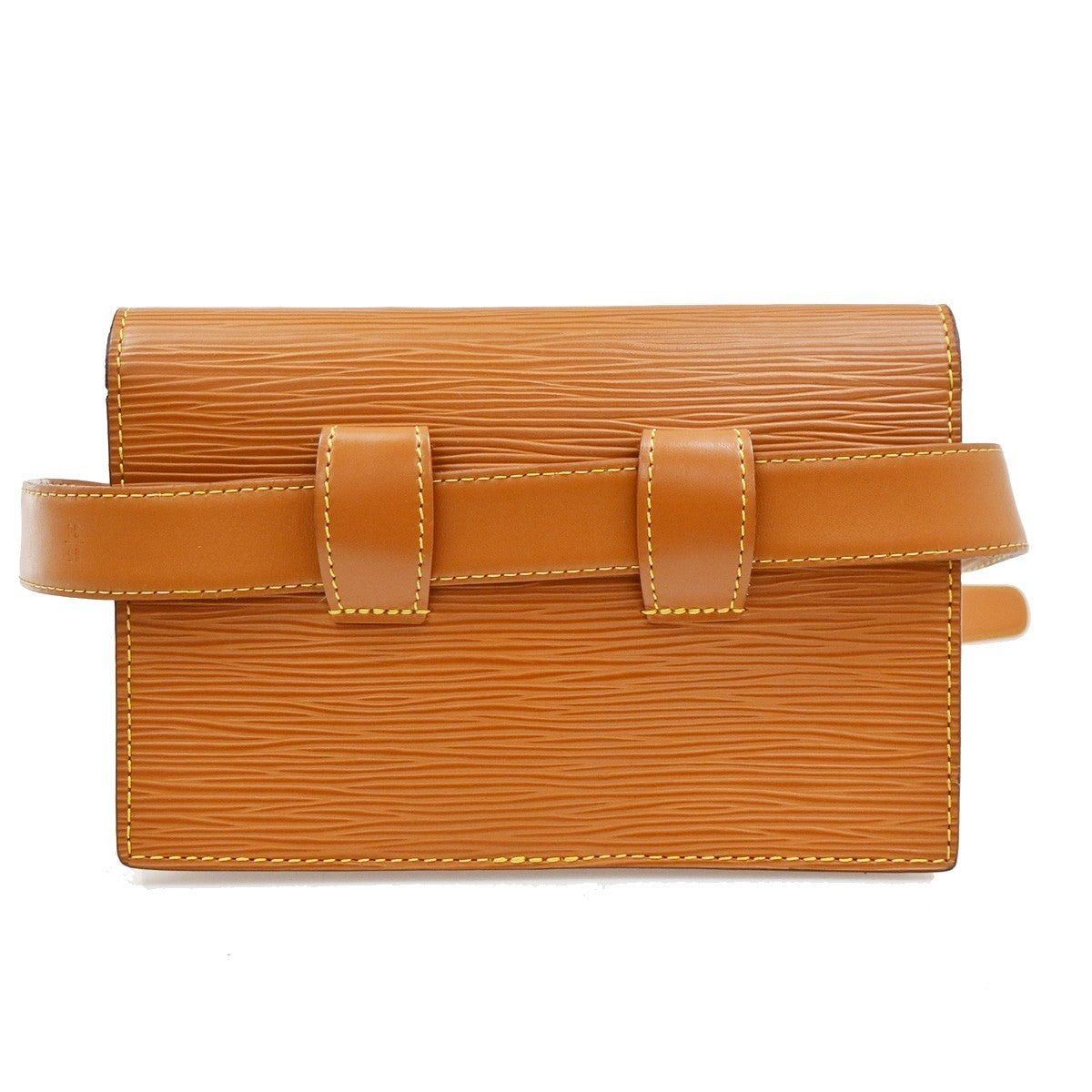 LOUIS VUITTON Logo Tilsitt Bum Bag Epi Leather Brown France M52608 33KD180