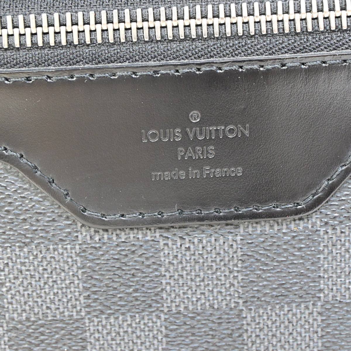 LOUIS VUITTON Daniel MM Shoulder Bag Damier Graphite Leather BK N58029 11SJ007