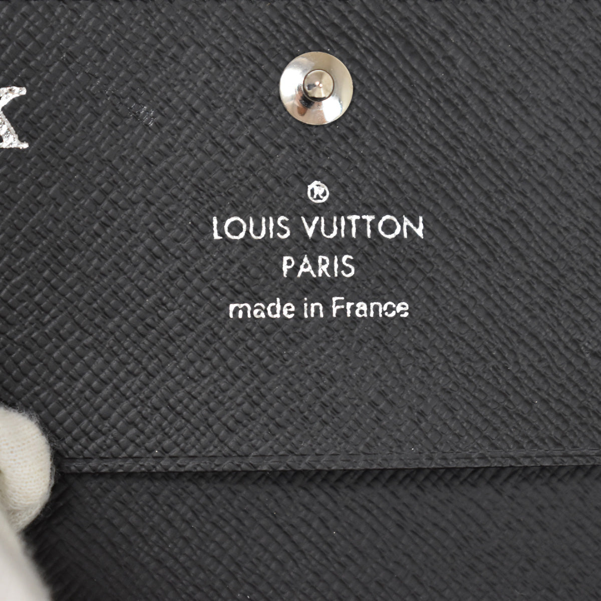 LOUIS VUITTON Enveloppe Carte de Visite Card Case Epi Leather Black 63YA352