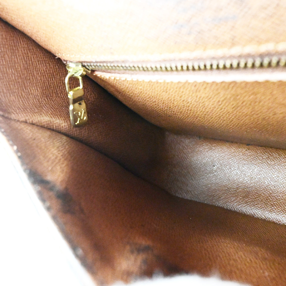 LOUIS VUITTON Saint Cloud MM Shoulder Bag Monogram Leather Brown M51243 34YG539