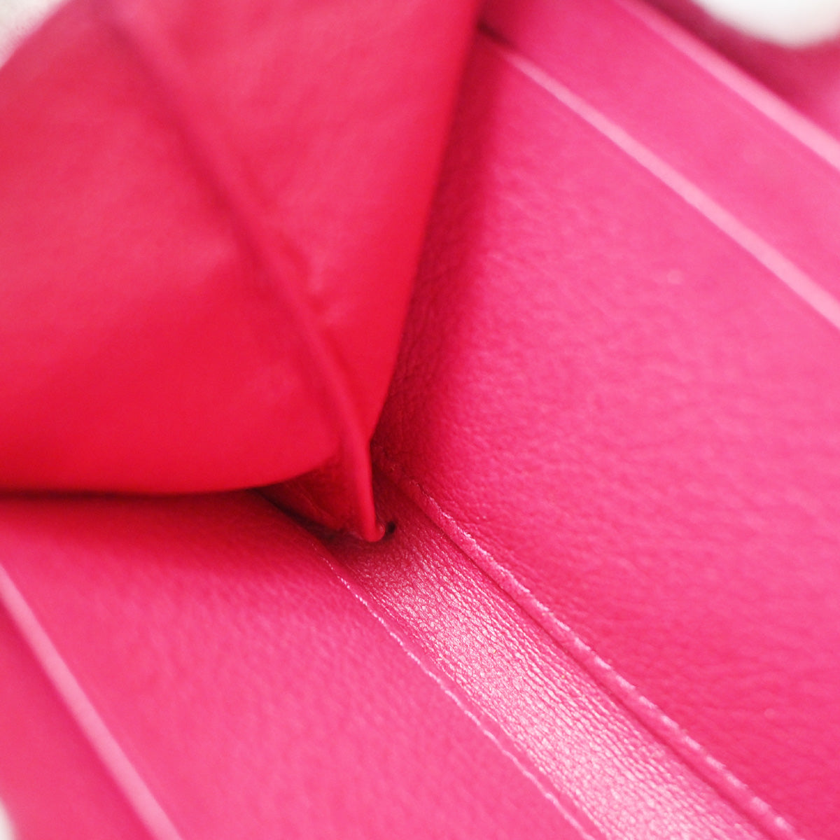 YVES SAINT LAURENT YSL Logo Long Zipper Wallet Purse Leather Pink 07YC775