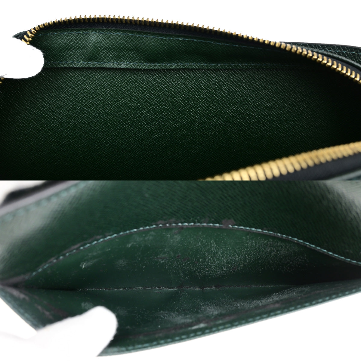 LOUIS VUITTON LV Logo Baikal Clutch Hand Bag Taiga Leather Epicea M30184 66SJ165