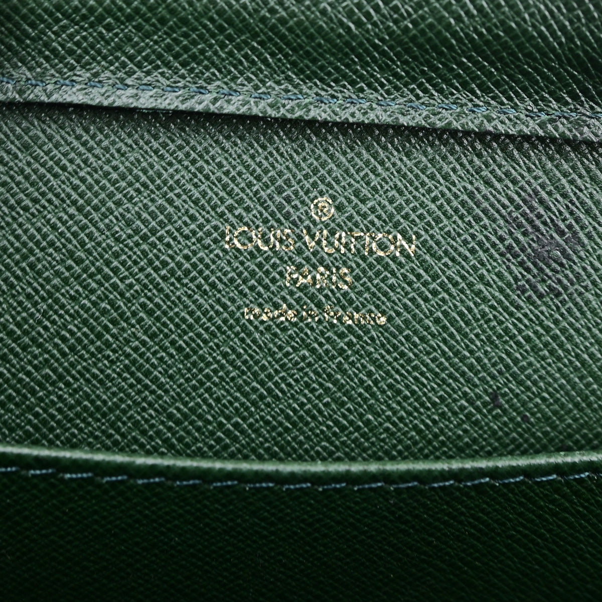 LOUIS VUITTON LV Logo Baikal Clutch Hand Bag Taiga Leather Epicea M30184 66SJ165