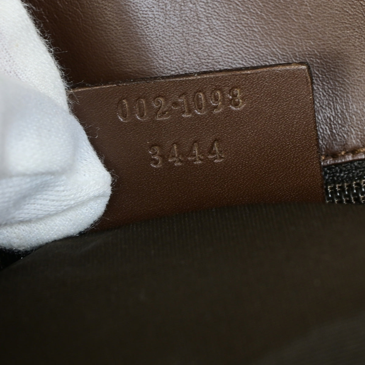 GUCCI Logo Sherry GG Pattern Shoulder Bag Canvas Leather Brown Italy 69SJ008
