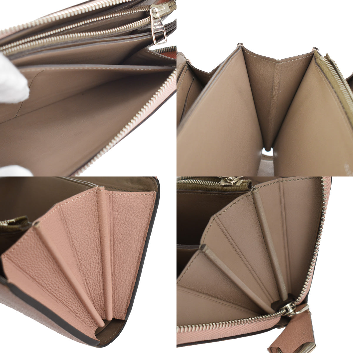 LOUIS VUITTON Portefeuille Comete Long Wallet Leather Magnolia M60148 30YB533