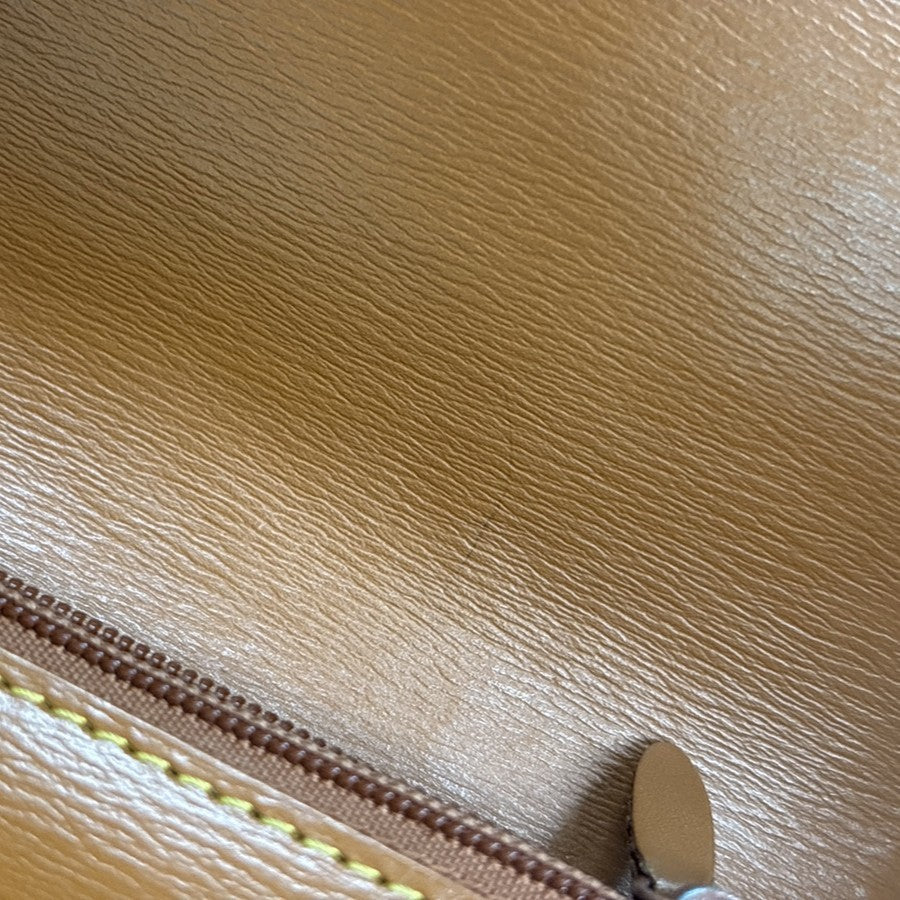 LOUIS VUITTON Logo Tilsitt Bum Bag Epi Leather Brown France M52608 33KD180