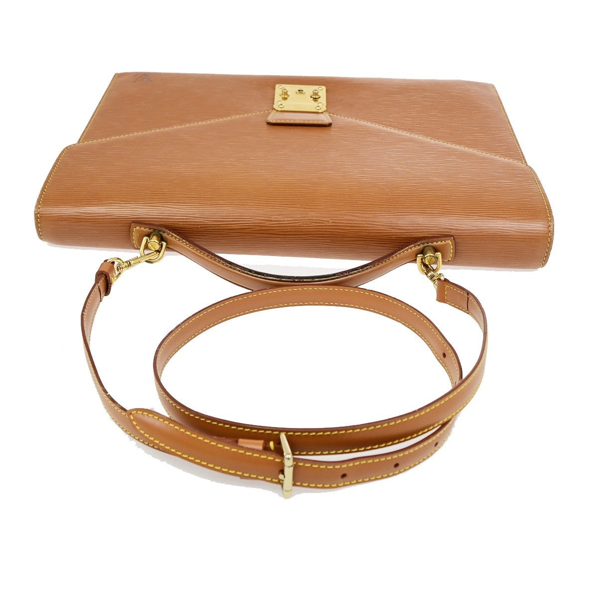 LOUIS VUITTON Porte Documents Bandouliere Hand Bag Epi Leather BN M54468 88KD166