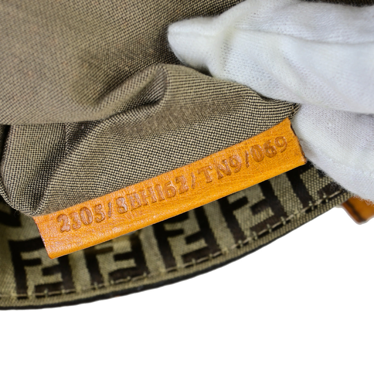 FENDI Logo Zucca Pattern Shoulder Bag Canvas Leather Brown SHW Italy 30SJ011