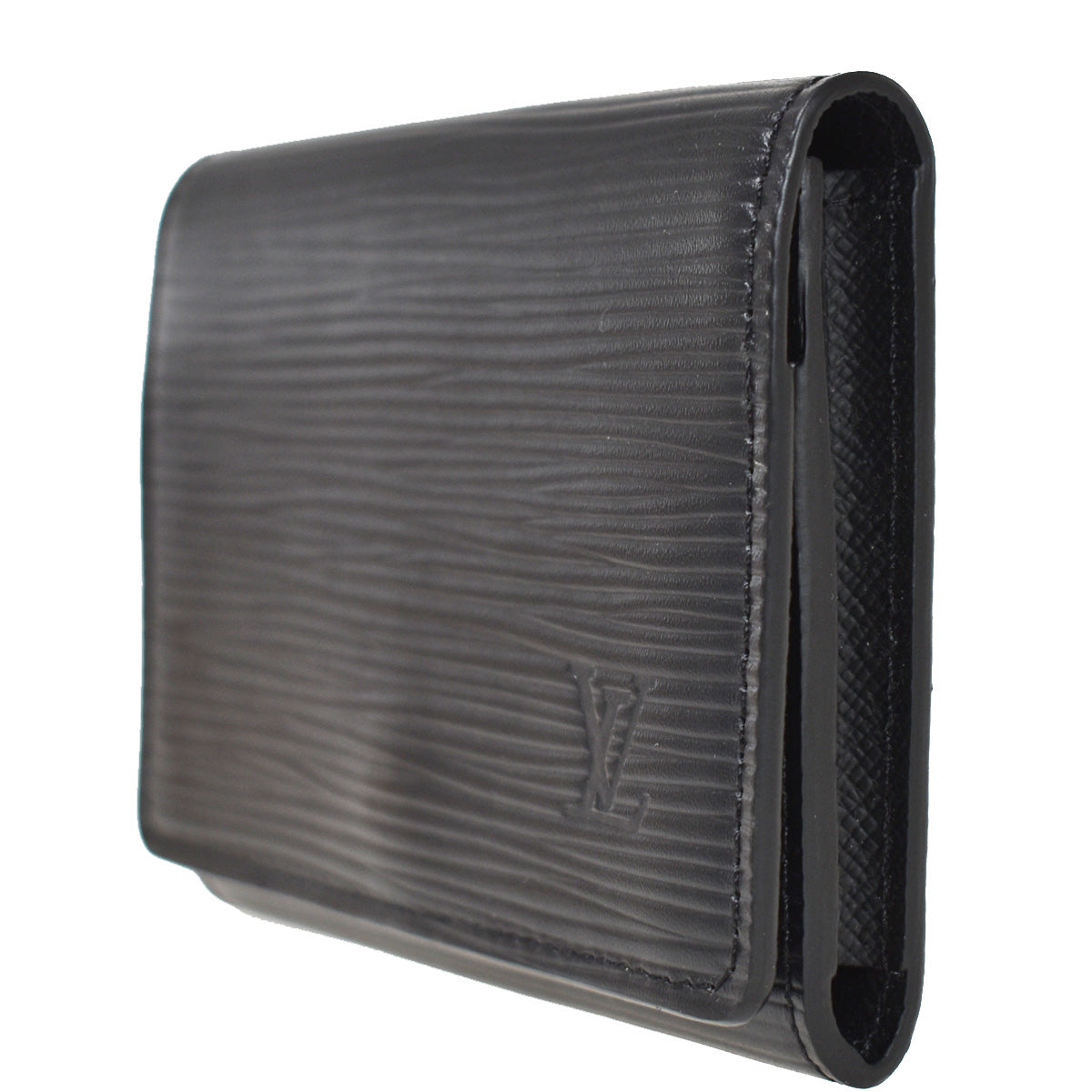 LOUIS VUITTON Enveloppe Carte de Visite Card Case Epi Leather Black 63YA352