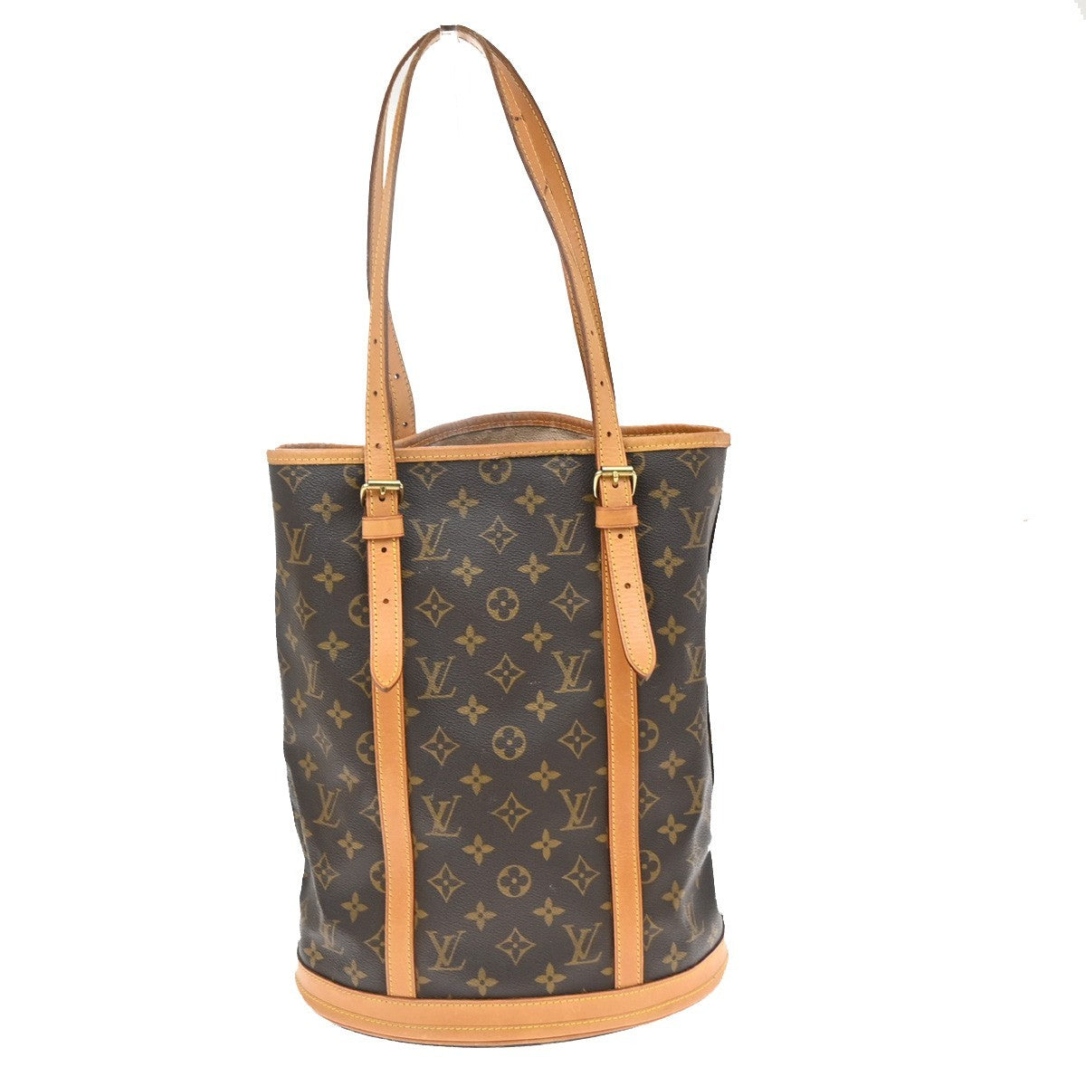 LOUIS VUITTON BUCKET GM Shoulder Tote Bag Monogram Leather USA M42236 31KD208