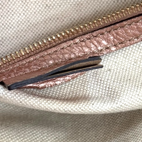 GUCCI Bamboo GG Tassel Shoulder Bag Canvas Leather BN Pink Italy GHW 85TA673