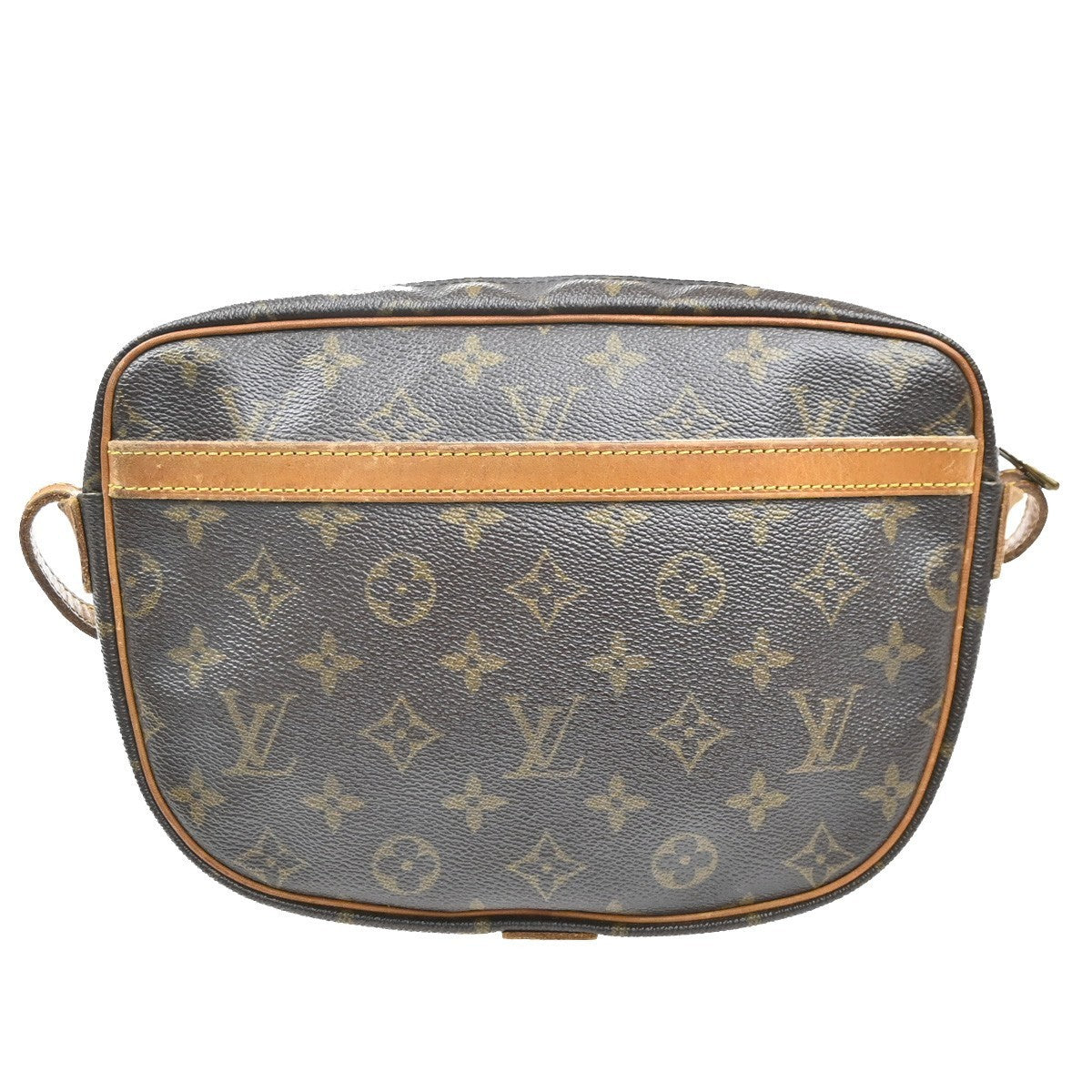 LOUIS VUITTON Jeune Fille MM Shoulder Bag Monogram Leather Brown M51226 67MA539