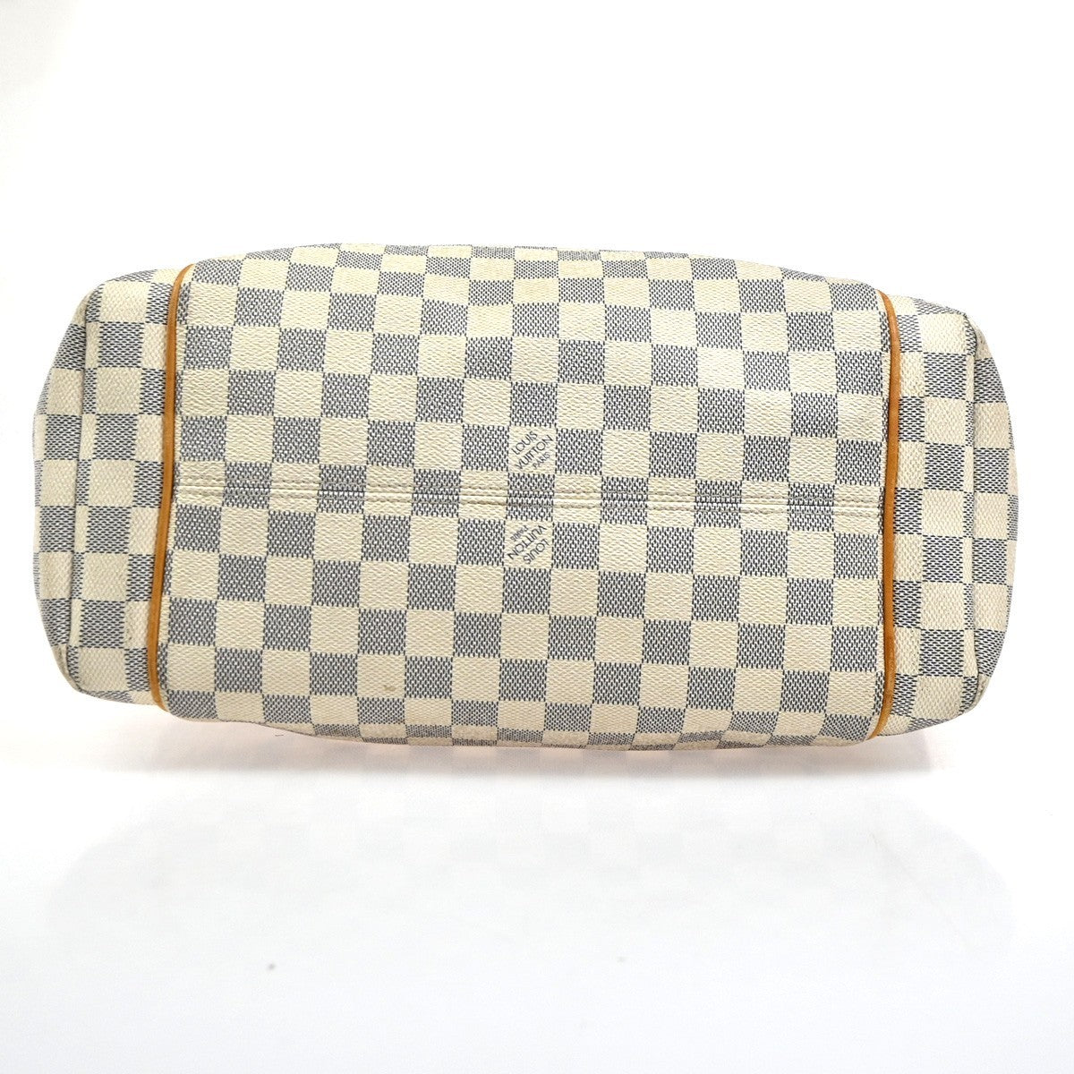 LOUIS VUITTON Totally MM Shoulder Bag Damier Azur Leather White N51262 12SA004