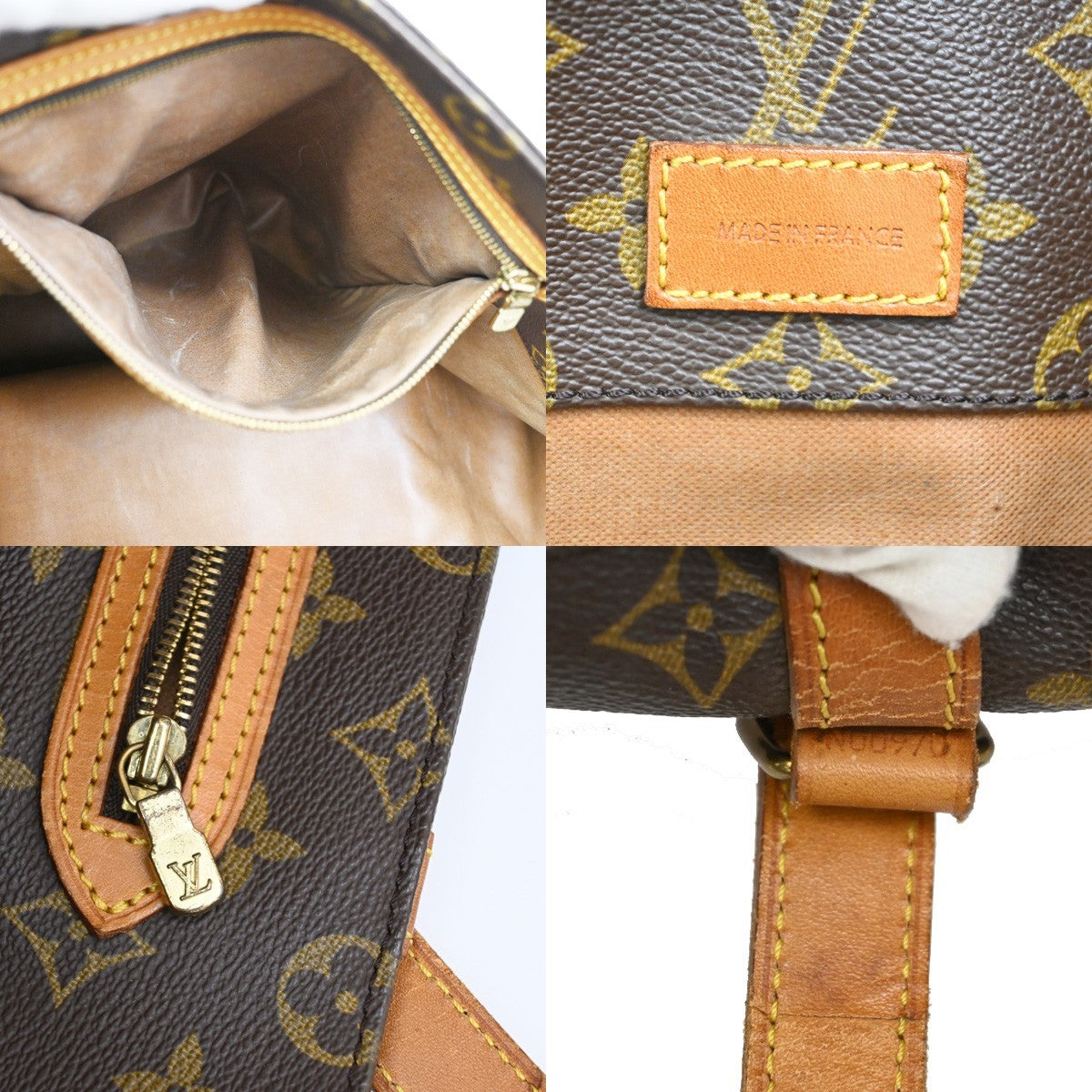 LOUIS VUITTON Sac Shopping GM Shoulder Tote Bag Monogram Leather M51110 32TA016