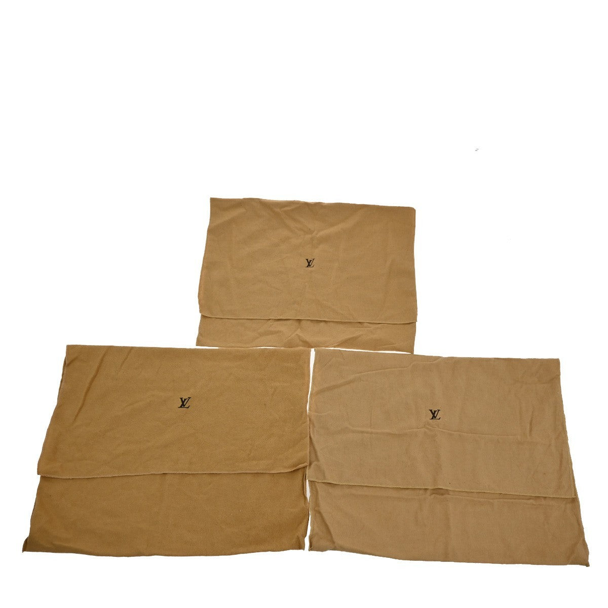 37.Live LOUIS VUITTON 10 Set Dust Bag Drawstring Canvas Cotton BE BN 09KB614
