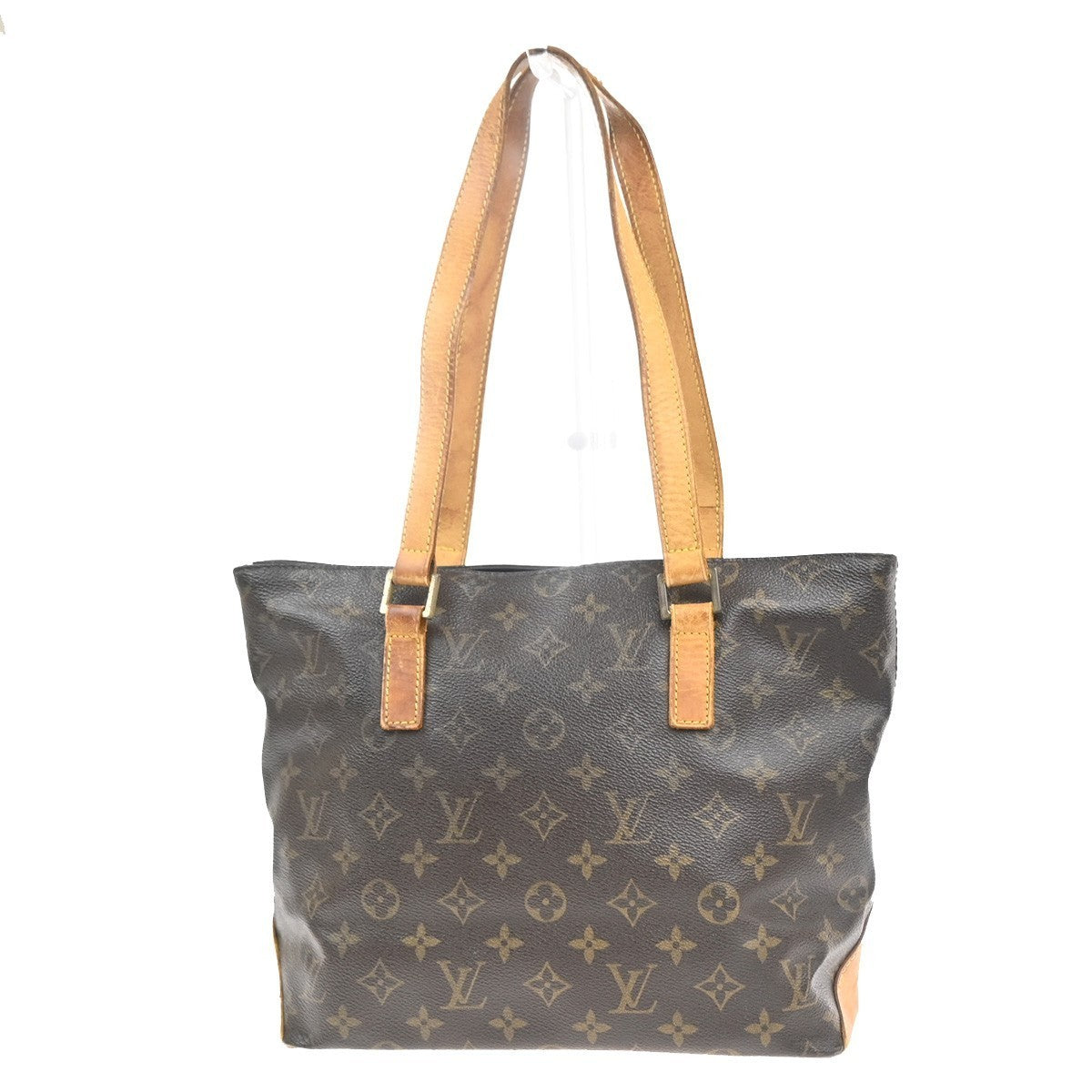 LOUIS VUITTON Cabas Piano Shoulder Bag Monogram Leather Brown M51148 34MA377