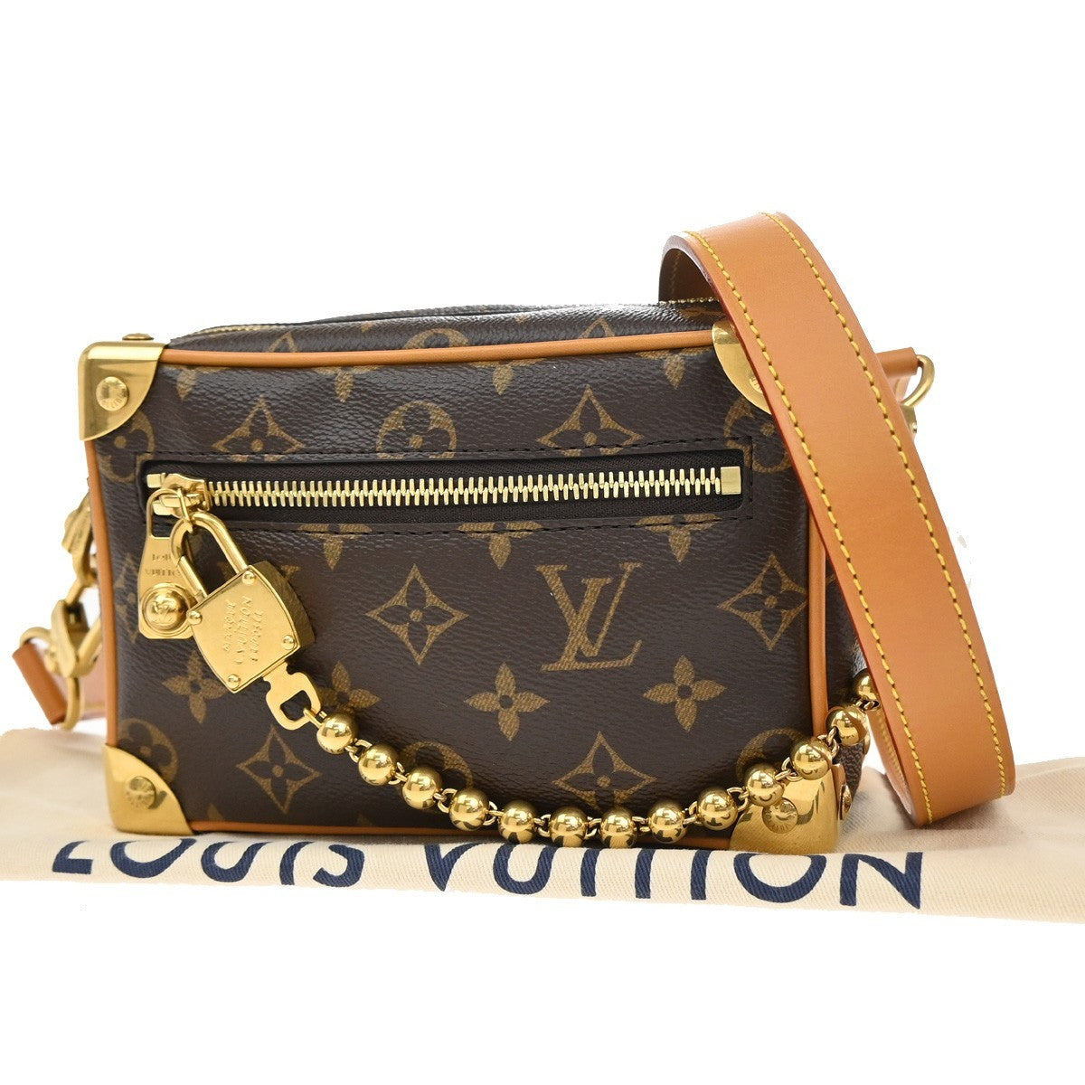 LOUIS VUITTON Mini Soft Trunk Shoulder Bag Monogram Leather BN M14729 827RL480