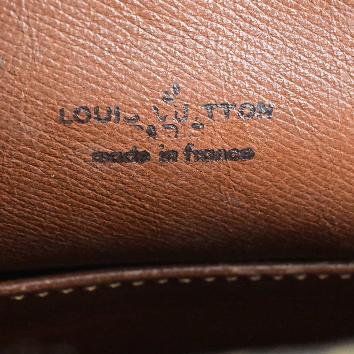 LOUIS VUITTON Logo Danube MM Shoulder Bag Monogram Leather Brown M45264 38SJ492