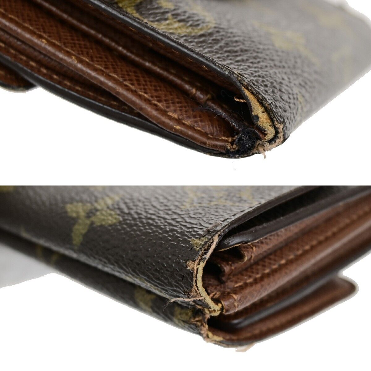 LOUIS VUITTON 6 Set Wallet iPhone 8 Xs Case Monogram Brown Pink 64KA364