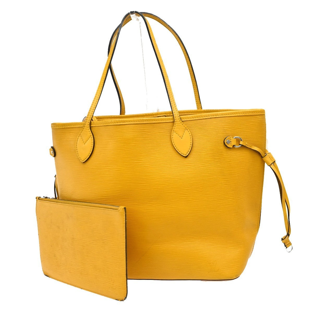 LOUIS VUITTON Neverfull MM Shoulder Tote Bag Epi Leather Yellow M40957 26CA473