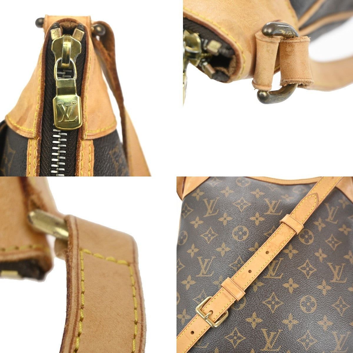 LOUIS VUITTON Odeon PM Shoulder Bag Monogram Leather Brown Spain M56390 22MA158