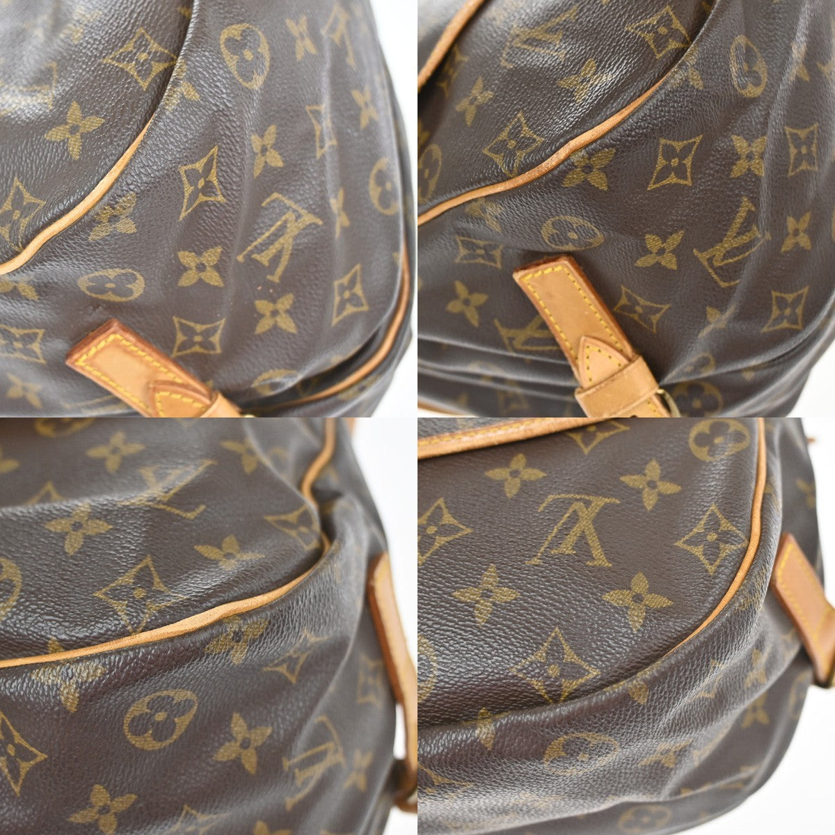 LOUIS VUITTON Saumur 35 Shoulder Bag Monogram Leather BN France M42254 64YJ101