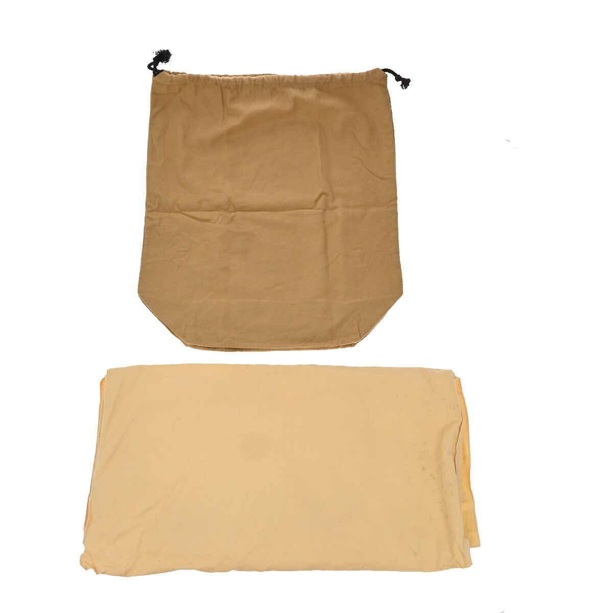 LOUIS VUITTON Logo 10 Set Dust Bag Drawstring Canvas Cotton Beige Brown 09EE128