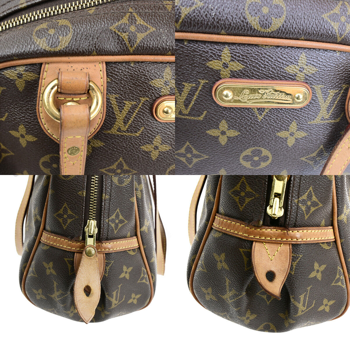 LOUIS VUITTON Montorgueil PM Shoulder Bag Monogram Leather Brown M95565 78YG602