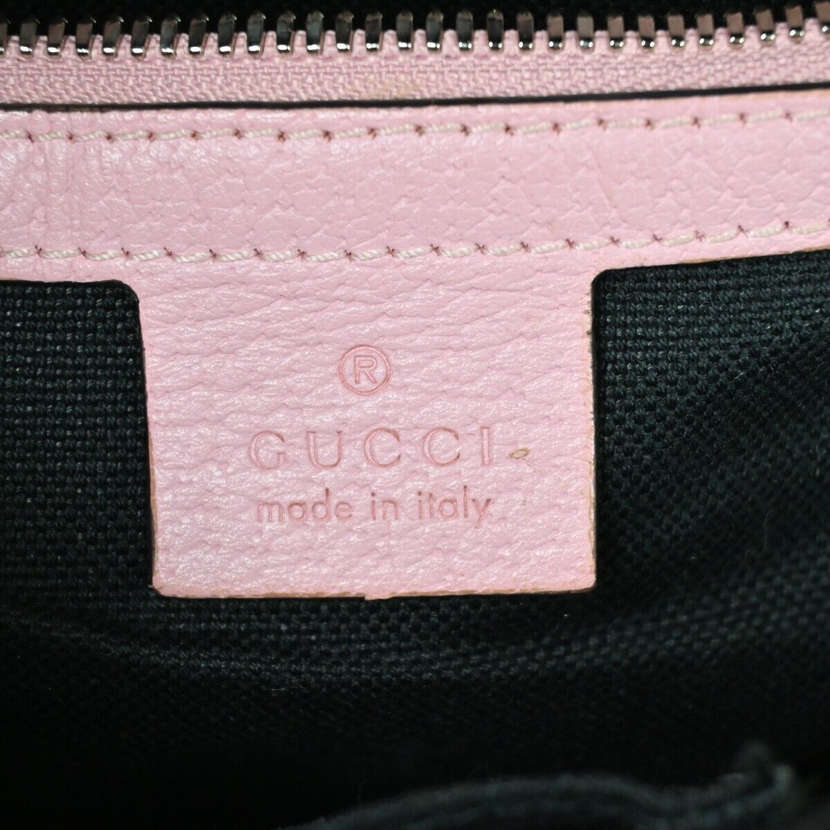 GUCCI Logo GG Psychedelic Backpack Bag Supreme Leather Black Pink Italy 14HB656