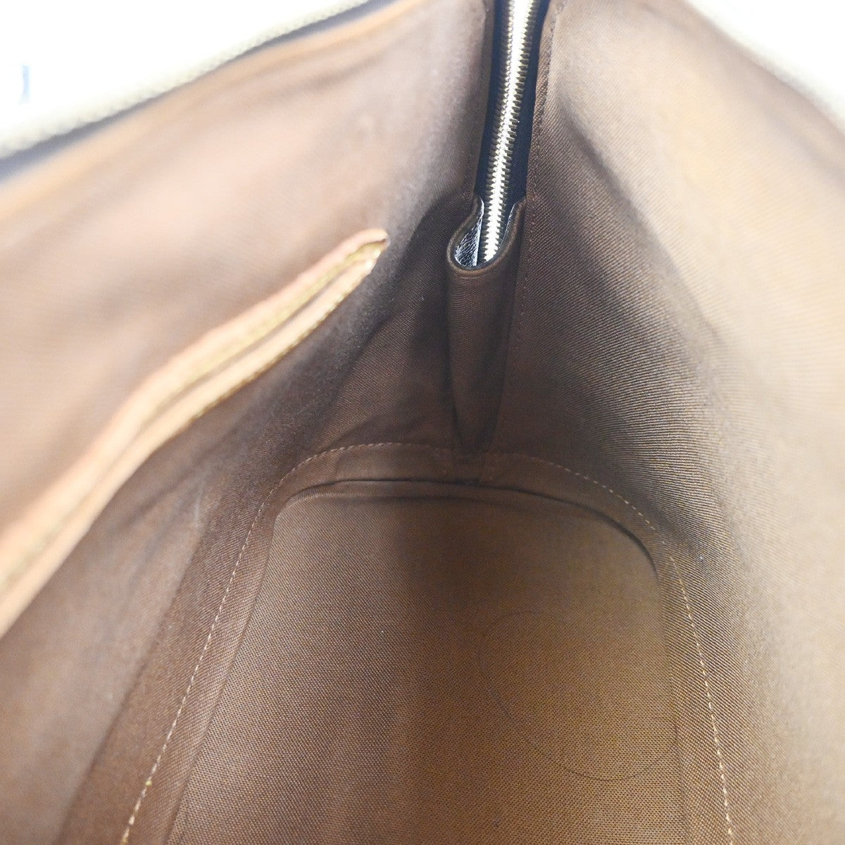 LOUIS VUITTON LV Logo Alma Hand Bag Monogram Leather Brown France M51130 82CA688