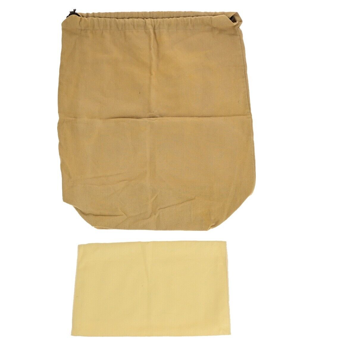 LOUIS VUITTON Logo 10 Set Dust Bag Drawstring Canvas Cotton Beige Brown 09EB738