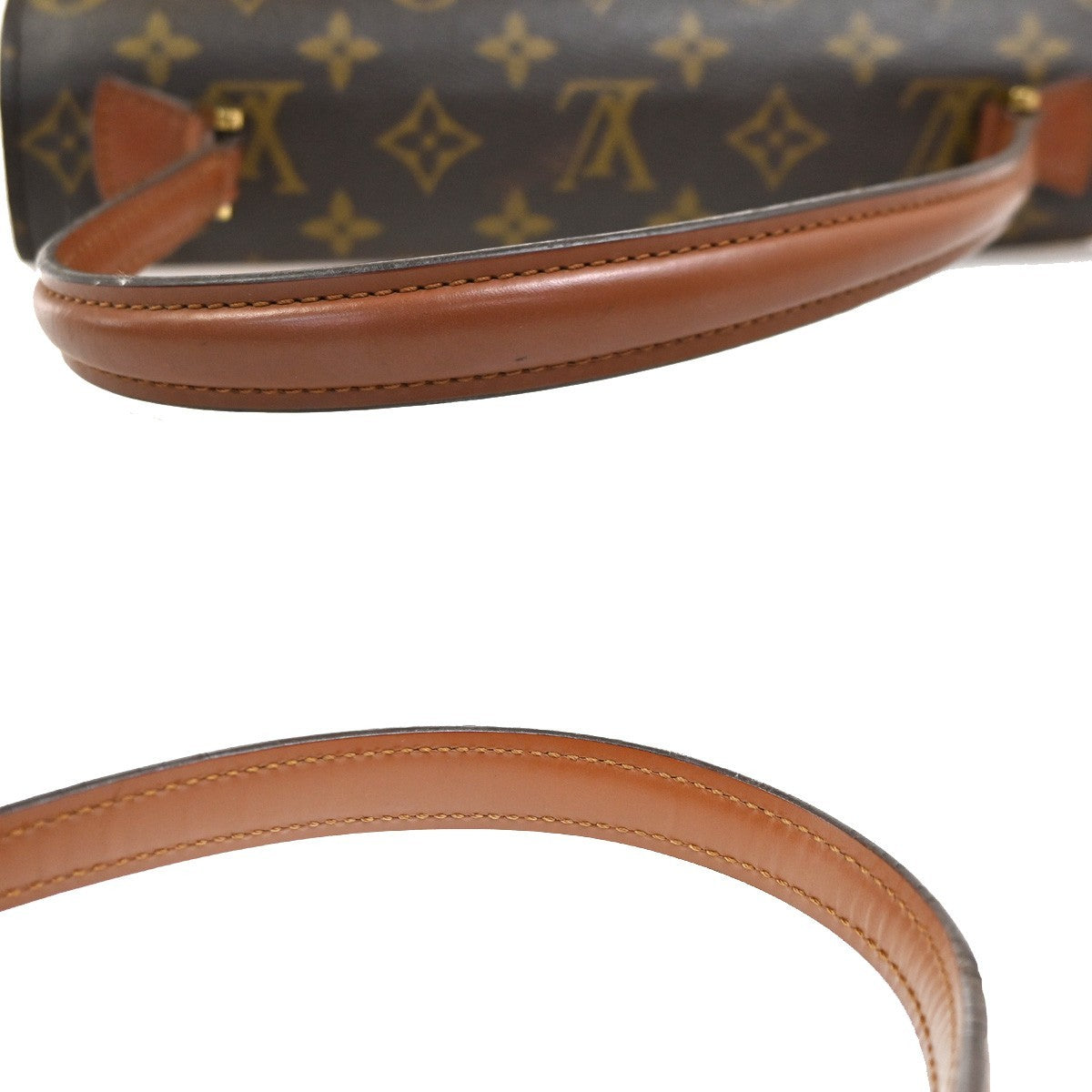 LOUIS VUITTON Concorde Hand Bag Monogram Leather Brown France M51190 89MA598