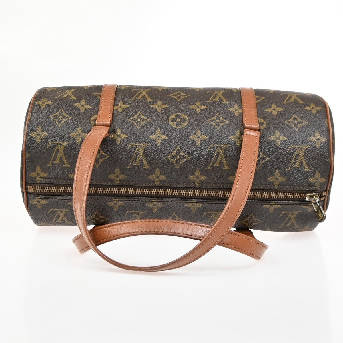 LOUIS VUITTON Logo PAPILLON 30 Hand Bag Monogram Leather Brown M51365 79ZA300