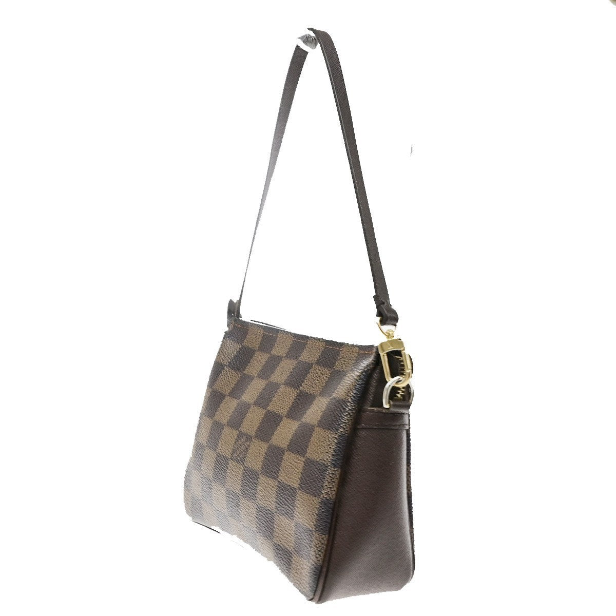 LOUIS VUITTON  Trousse Makeup Hand Bag Damier Ebene Leather Brown N51982 83KD191