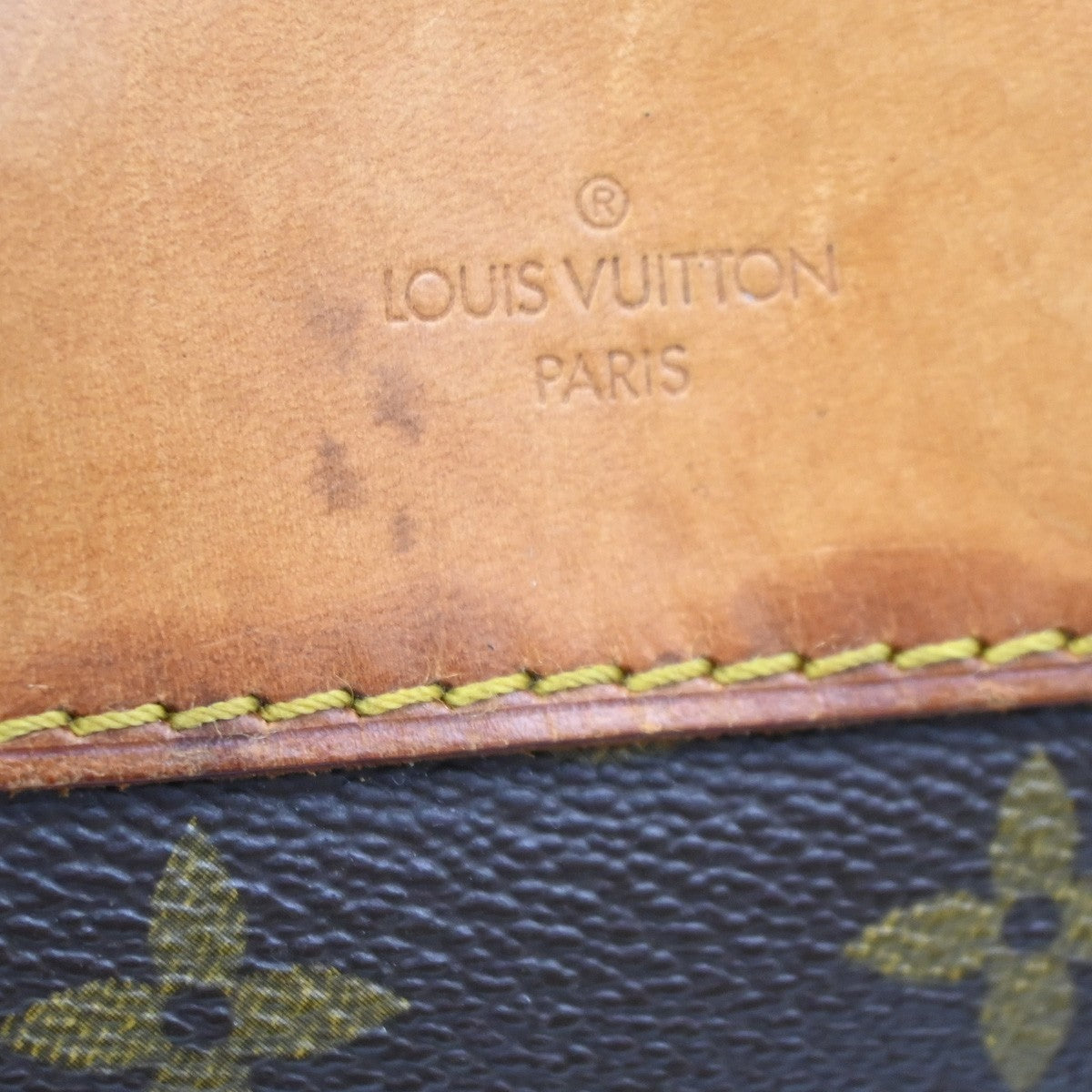 LOUIS VUITTON LV Logo Deauville Hand Bag Monogram Leather Brown M47270 34DA157