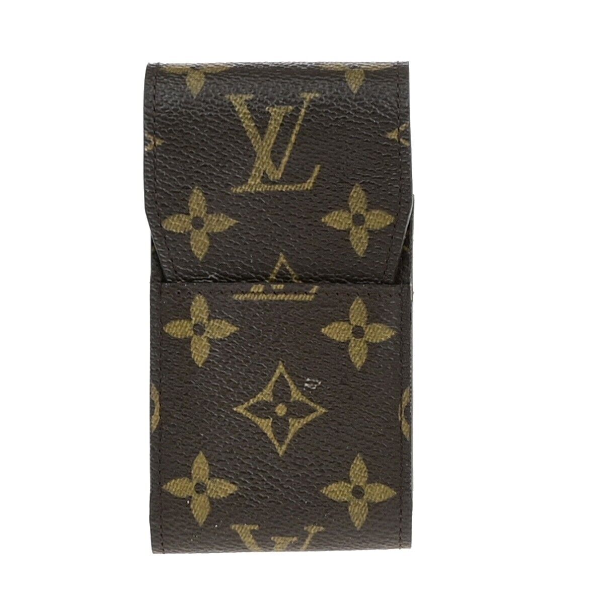 LOUIS VUITTON Etui Cigarette Case Monogram Leather Brown M63024 08ED303